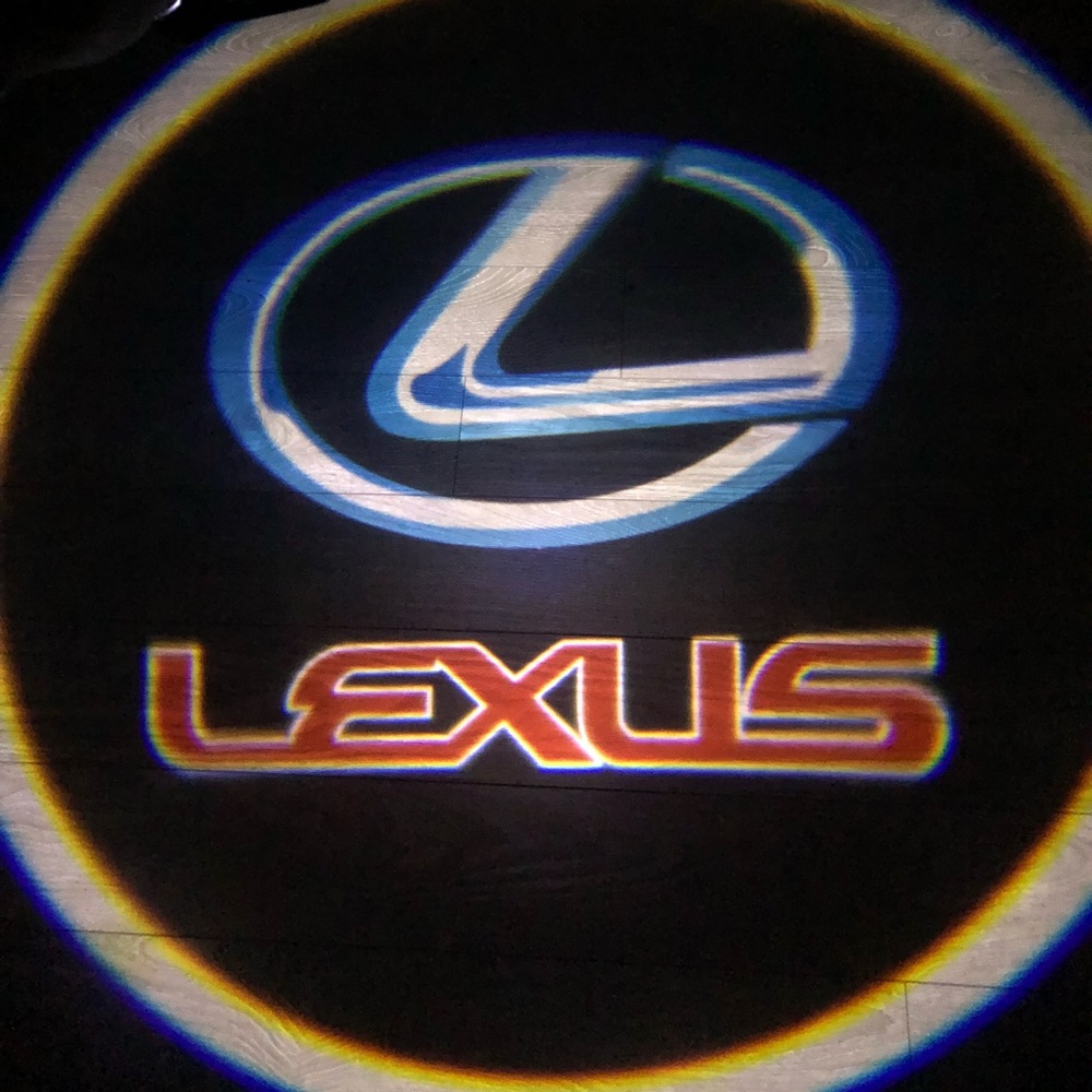 Lexus cars logo wireless door lights led shadow